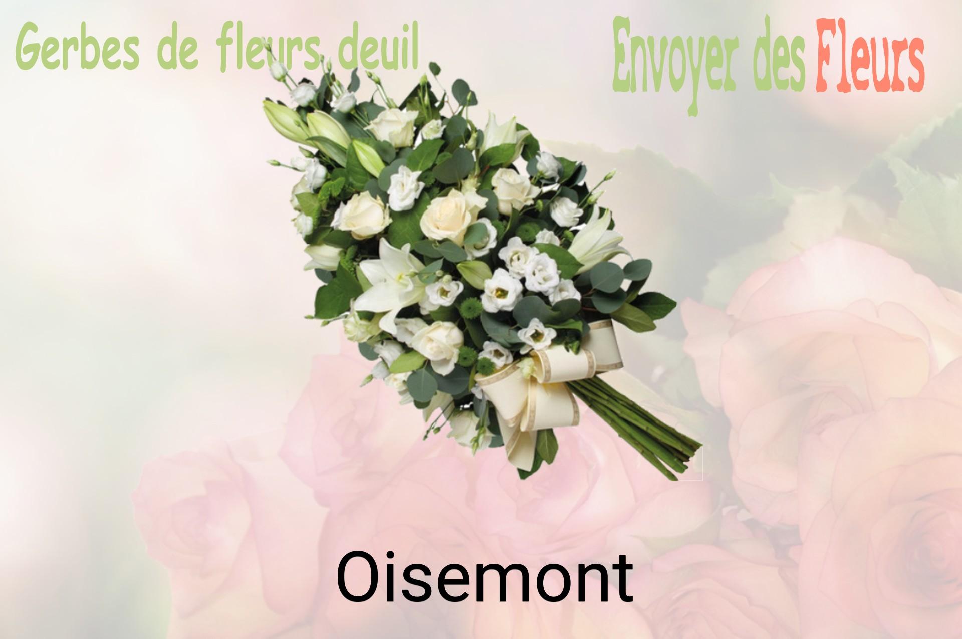 Gerbe de fleurs de deuil livrée à Oisemont